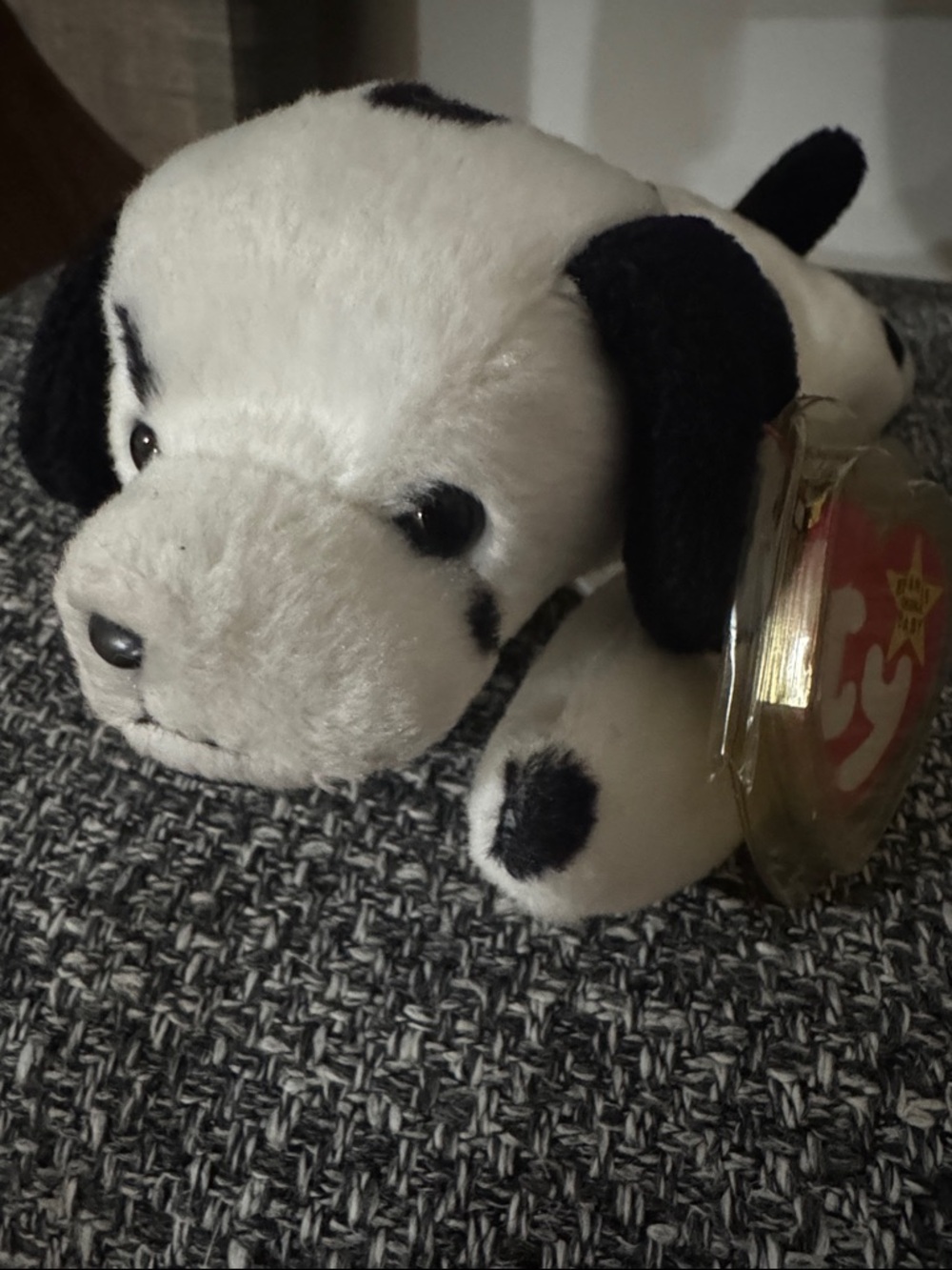 Ty (Dotty) 1996 Black and White Dalmatian Plush Dog